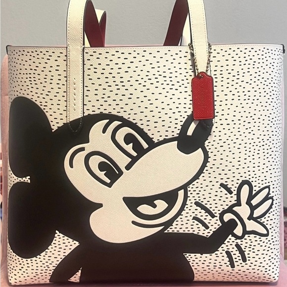 Coach Disney Mickey Mouse X Keith Haring Tote - Picture 1 of 6